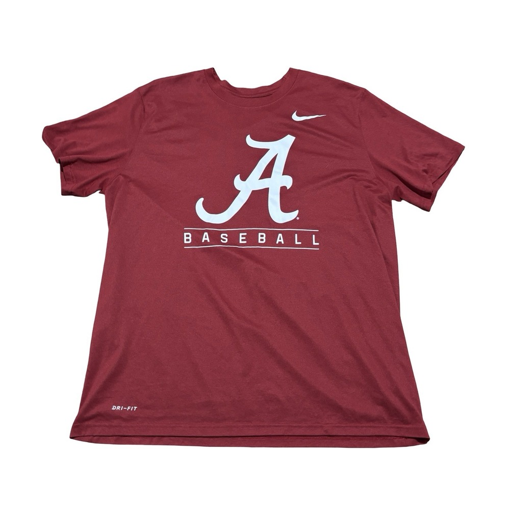 Nike Dri-Fit Men's University Of Alabama Crimson Tide Baseball T Shirt XL 23x30